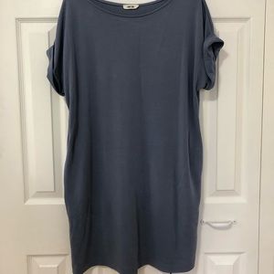 Tee shirt dress with pockets